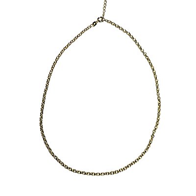 Colar Feminino Dourado com Argolinhas - Manini Semijoias