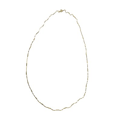 Colar Feminino Dourado com Pecinhas 60cm - Manini Semijoias