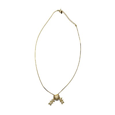 Colar Feminino Dourado Pingente Filhos - Manini Semijoias