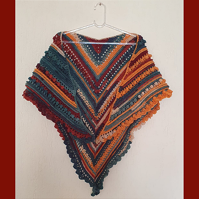 XALE MESCLADO EM CROCHÊ