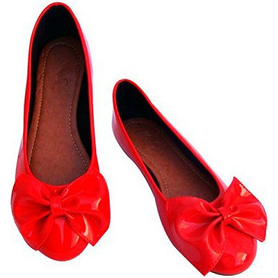 Sapatilha Envernizada Vermelha MegaChic