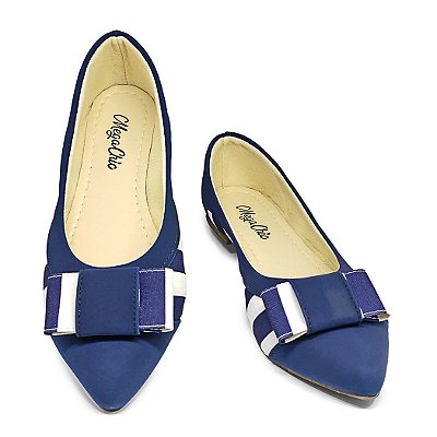 Sapatilha Azul Listrada MegaChic