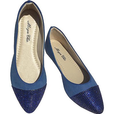 Sapatilha Azul com Glitter MegaChic