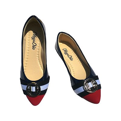 Sapatilha Azul com Vermelho MegaChic