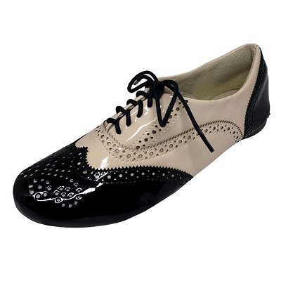 Oxford Nude e Preto Verniz MegaChic