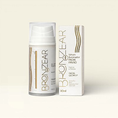 Kit Sérum Iluminador Facial + Iluminador Tom Perolado - Bronzear HN