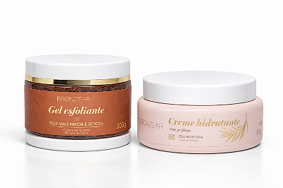 Kit Creme Hidratante + Gel Esfoliante 300g - Bronzear HN