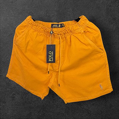 Shorts Ralph Lauren Masculino em Sarja Amarelo