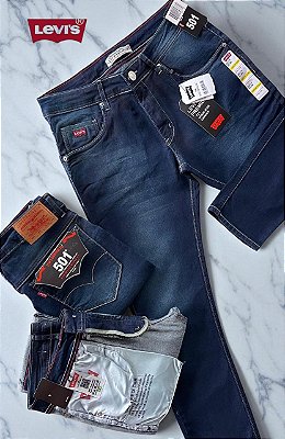 Calça Jeans Levi’s 501 Masculina Azul Escuro