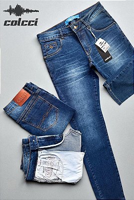 Calça Jeans Colcci Masculina Azul Médio