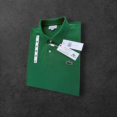 Camiseta Polo Lacoste Masculina Verde