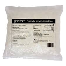 ADAPTADOR PARA AGULHA DE COLETA MULTIPLA UNIQMED PCT 100 UN