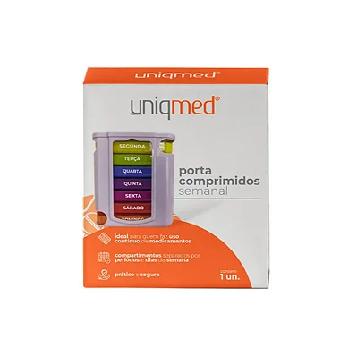 PORTA COMPRIMIDOS SEMANAL UNIQMED UN