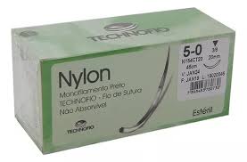 FIO SUTURA NY 5-0 45CM 1/2 25MM TECHNOFIO CX 24UN