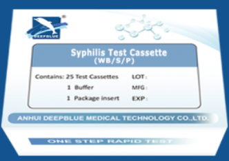 TESTE SIFILIS DEEPBLUE CX 25 UN
