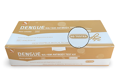 TESTE DENGUE IGG/IGM CASSETE DEEPBLUE CX 50UN