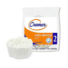 ROLO DENTAL Nº 2 NÃO ESTERIL CREMER PCT 100 UN