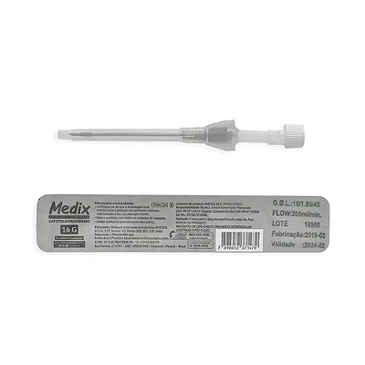CATETER INTRAVENOSO TEFLON 16G MEDIX CX 100UN