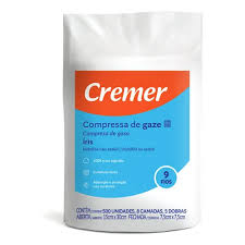 GAZE TIPO IRIS 7,5CM X 7,5CM CREMER PCT 500 UN