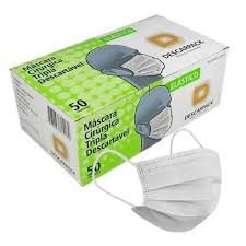 MASCARA CIRURGICA TRIPLA DESCARTAVEL DESCARPACK CX 50 UN