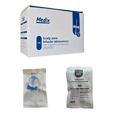 SCALP DE SEGURANÇA 19G MEDIX CX 100 UN