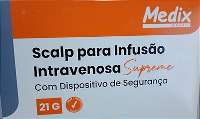 SCALP DE SEGURANÇA SUPREME 21G MEDIX CX 100 UN
