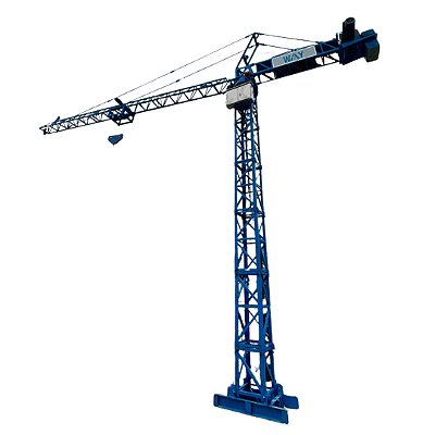 Mini Grua Elétrica 1 Tonelada Lança 9m Torre 10m com Controle Sem Fio - Top Equipamentos