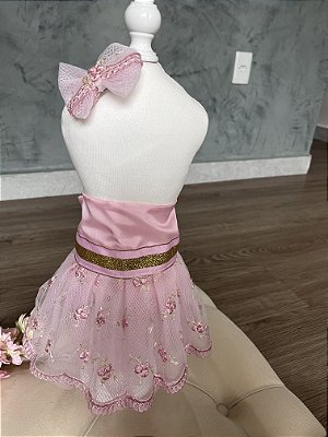 Saia e Laço Para Pets Coleção Flower