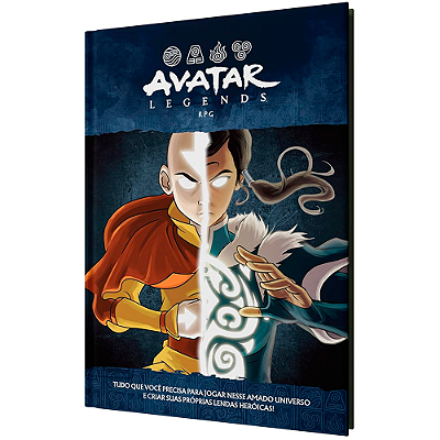 Avatar Legends RPG - Livro Básico, a partir de 14 anos, 2 a 10 jogadores, partidas de até 120 min.