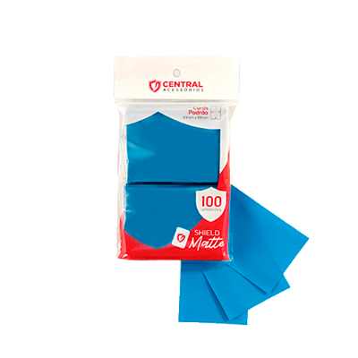 Central Shield - Matte: Azul