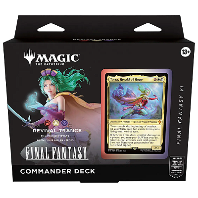 Magic: The Gathering - Deck de Commander - Final Fantasy - Revival Trance - (RWB)