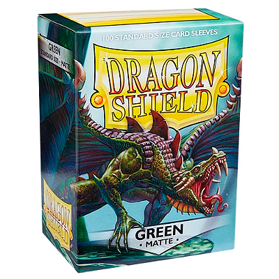 DRAGONSHIELD GREEN MATTE 100 STANDARD SLEEVES