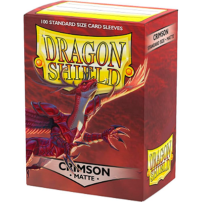 DRAGONSHIELD CRIMSON MATTE 100 STANDARD SLEEVES