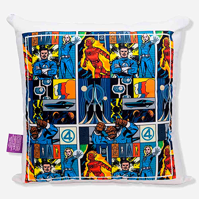 ALMOFADA FIBRA VELUDO 40X40CM 4FANTASTICO