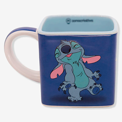 CANECA CUBO 300ML STITCH VOODO E ANGEL