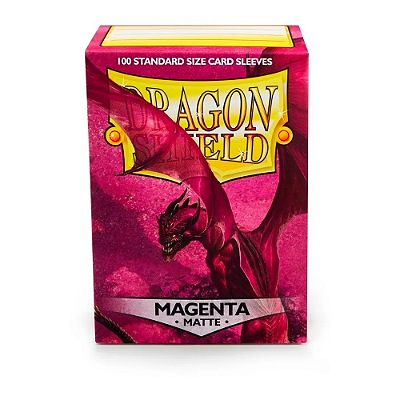 DRAGONSHIELD MAGENTA MATTE 100 STANDARD SLEEVES