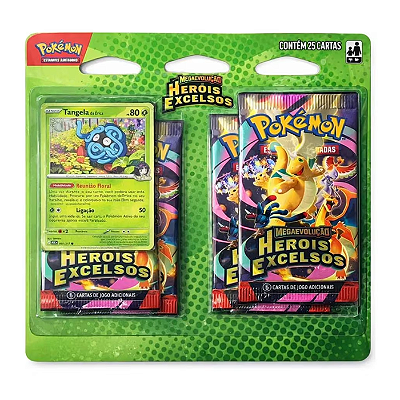 BLISTER QUÁDRUPLO MEGAEVOLUÇÃO 2.5 - HERÓIS EXCELSOS – TANGELA (PT-BR)