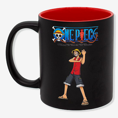 CANECA MAGIC ONE PIECE 350ML - OFICIAL  MUDA  GELADO E QUENTE