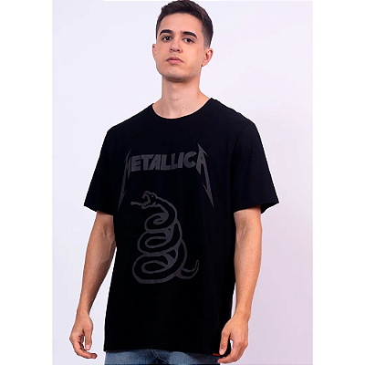 CAMISETA PITICAS METALLICA BLACK ALBUM OFICIAL