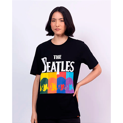 CAMISETA PITICAS THE BEATLES OFICIAL PRETA