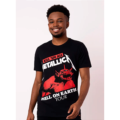 CAMISETA PITICAS METALLICA KILL 'EM AL OFICIAL