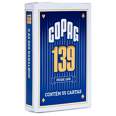 BARALHO 139 NAIPE GRANDE 1 UNIDADE AZUL VERMELHO