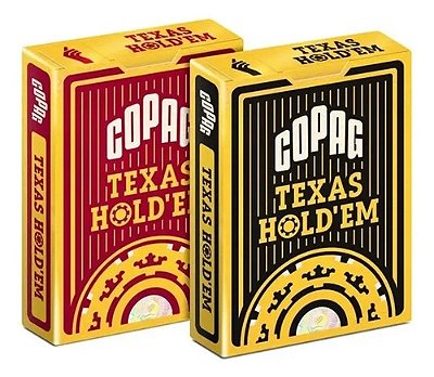 Kit De Baralhos Texas Holdem Vermelho E Preto Poker Size
