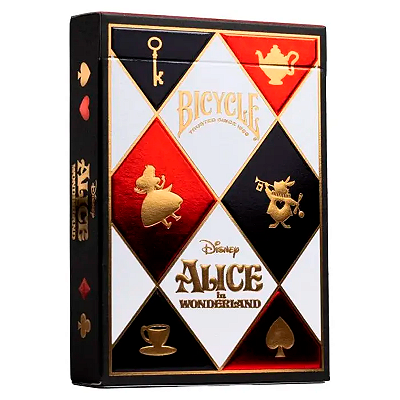 Baralho Bicycle Alice no País das Maravilhas Disney Original USPCC