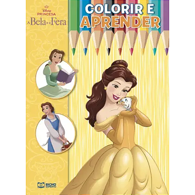 Disney Colorir e Aprender - a Bela e a Fera Grande