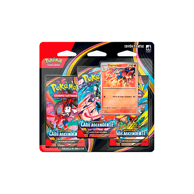 Pokémon TCG Chaos Ascendente Pacote Triplo