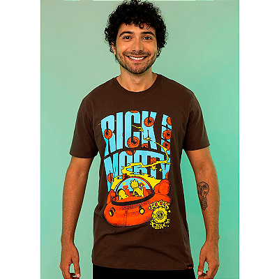 CAMISETA PITICAS  RICK AND MORTY COR AZUL