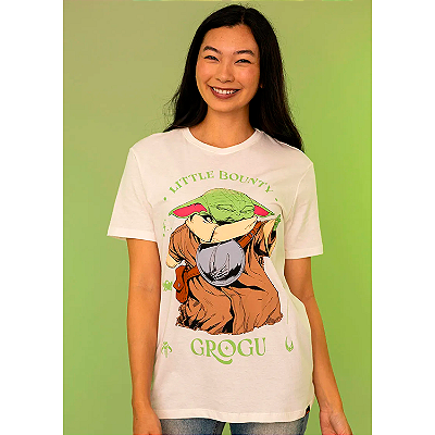 CAMISETA PITICAS INFANTIL STAR WARS GROGU COR OFF WHITE