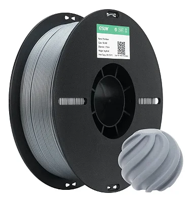 Filamento Impressora 3d Pla Esun Cor Prata 1,75mm 1kg