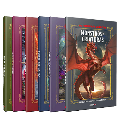 Coleção Completa Dungeons & Dragons Guia Ilustrado 7 Livros
